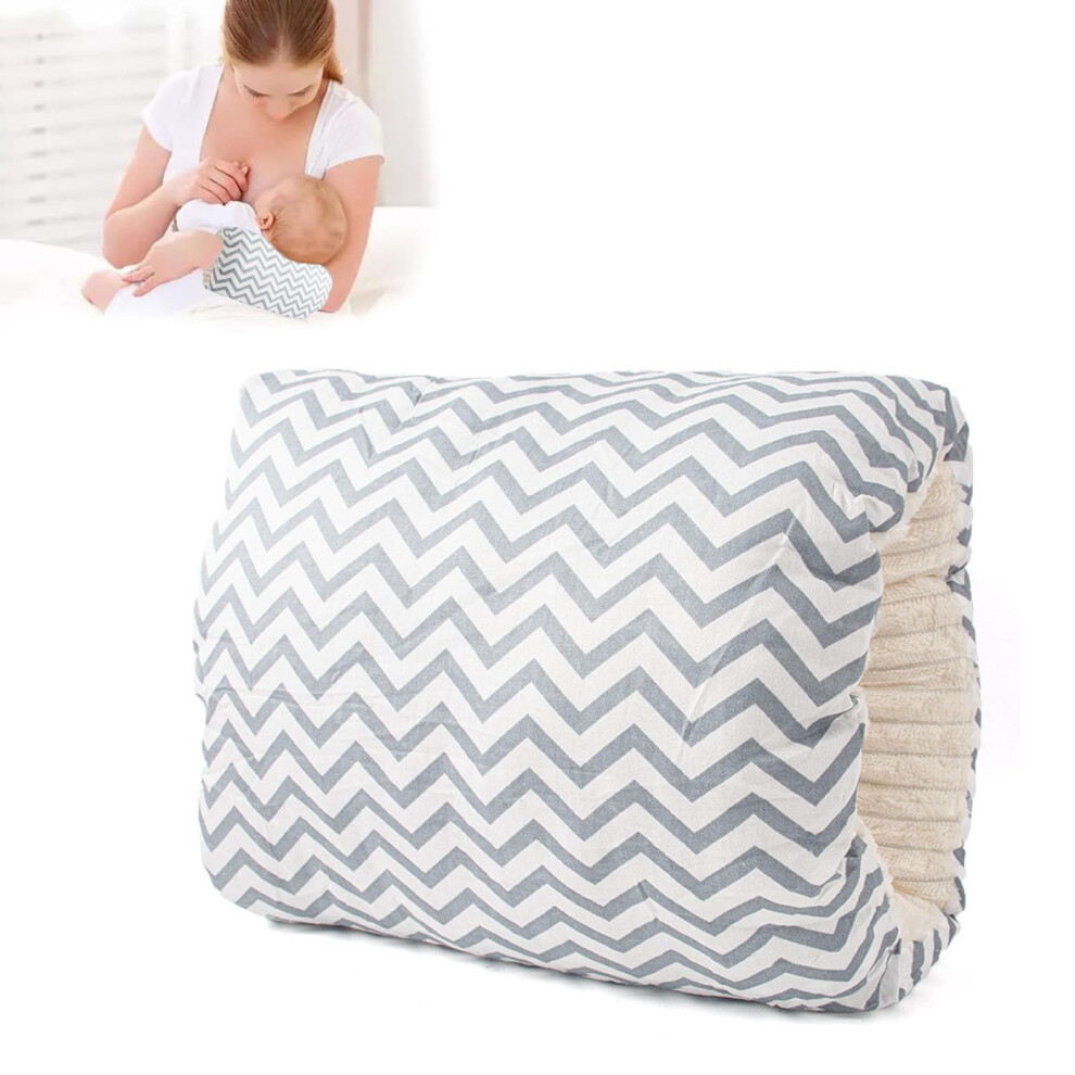 Soft Cotton Cozy Cradle Pillow, Cozy Cradle Arm Pillow For Baby Nursing Head Support Pillow Anti-Spitting Breastfeeding And Bottle Feeding Nursi Awavm