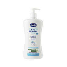 Chicco Baby Moments Shampoo, 92% Natural Origin Ingredients, Dermatologically and Ophthalmologically tested, Suitable for Sensitive Skin, 100% Recycl