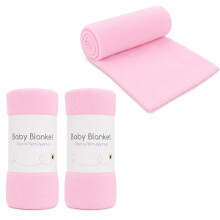 3 Pack Super Soft Baby Fleece Blankets 70 x 70cm for Babies from Newborn Ideal for Cot, Pram, Crib, Car, Moses Basket, Pushchair, Car and General Eve