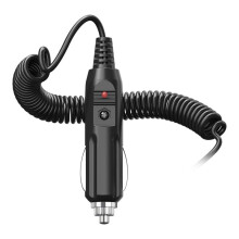 12V Car Charger Power Cable Universal 5.5X2.1Mm for Car Lighter Built-in 3A Fuse with Indicator Light