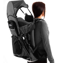 Hiking Baby Carrier Backpack - Comfortable Toddler/Baby Backpack Carrier System with Diaper Change Pad, Insulated Pocket + Rain and Sun Hood to Prote