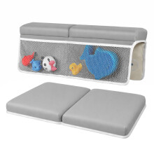LILEKA Bath Kneeler and Elbow Rest Pad Set - Non-Slip Quick Dry Bath Kneeling and Elbow Rest Pads with Pockets
