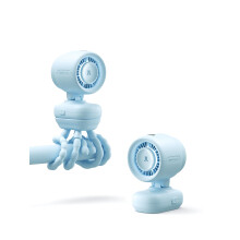 JISULIFE 2026 Stroller Fan – Small & Stylish with 38H Cooling, Soft