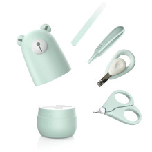 Baby Grooming Gift Set for New Parents and Kids (Green)