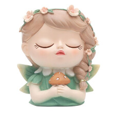 Molde de Silicone Flor Fada Oração Vaso de Flores Resina Gesso Cristal Gota Cola Ferramenta Diy Artesanato Artesanal Verde