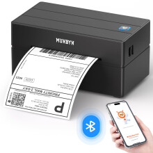MUNBYN Shipping Label Printer Bluetooth, Postage Thermal Label Printer 4x6 for Business, Compatible with Etsy, Shopify, Amazon, Royal Mail, DHL, DPD,