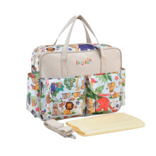 SONARIN Stylish Large Capacity Baby Nappy Changing Tote Bag,Waterproof Baby Changing Bag Satchel Messenger Bag Portable Travel Diaper Bag with Should