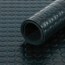 Shield Autocare Rubber Matting Roll | 3.5m x 1.2m Coin Rubber Flooring Mat for Garage Floor, Van, Gym, Shed | Black 3mm Thick Heavy Duty Indoor Outdoo