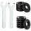 12pcs Angle Grinder Flange Nuts 5/8inch-11,with 2pcs Spanner, Angle Grinder Flange Replacement Angle Grinder Attachments 1