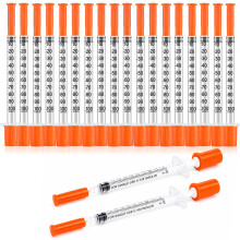 100Pack 1ml Plastic Liquid Transfers with 31G*6mm Tips for Lab