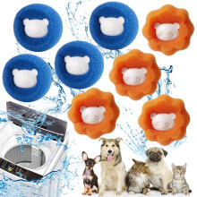 8 Pack Pet Hair Remover Washing Machine - Reusable Lint Catcher, Anti-Tangle Laundry Balls for Dog/Cat Hair, Fur, Lint on Clothes, Bedding - Hair Cat