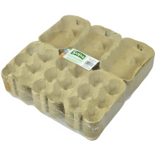 Supa Half Dozen Egg Boxes x 36 -Pieces, Traditional Fibre Egg Box, 100% Recyclable and Biodegradable. Packs are Designed to Take Chicken Eggs from Sm