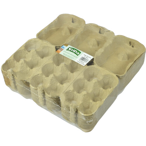 Supa Supa Half Dozen Egg Boxes x 36 -Pieces, Traditional Fibre Egg Box,