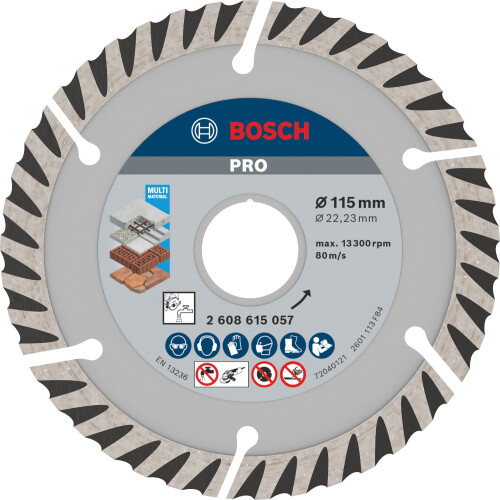 Bosch Bosch 1x PRO Multi Material Long Life Diamond Cutting Disc for Bore