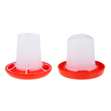 Garneck Quail Feeder Set - Automatic Chick & Chicken Waterer, Small Poultry Water Jar & Bucket