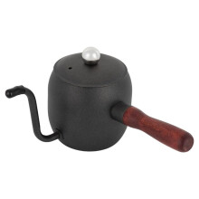 Tetera de Café de Acero Inoxidable, Hervidor de Cuello de Cisne de 500 Ml, Cafetera Portátil de Boca Fina