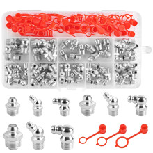 URAQT Hydraulic Grease Nipple Assortment Kit, Metric Grease Fittings