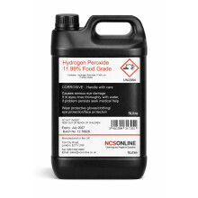 Hydrogen Peroxide (11.99%) 5 Litre Food Grade H2o2 Multi Purpose Cleaner, Disinfectant and Sanitiser