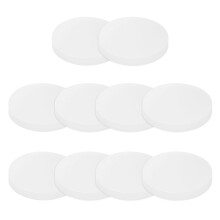 PATIKIL Solid Round Silicone Rubber Sheet, 10 Pcs 35mm OD x 4mm Thick Round Silicone Sealing Gasket Pads Bumper Pads for Home Craft Industrial Anti V