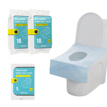 TRIPTIPS Toilet Seat Covers Disposable Waterproof- 60 Packs XL Disposable Toilet Seat Cover for Adults and Kids, Faster Stick, Individually Wrapped T
