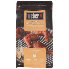 Weber Poultry Wood Chips Blend/BBQ Accessory, Natural Smoking Chips for Barbecue, Sweet Flavour with Mild Smoke Intensity, 0.7 kg