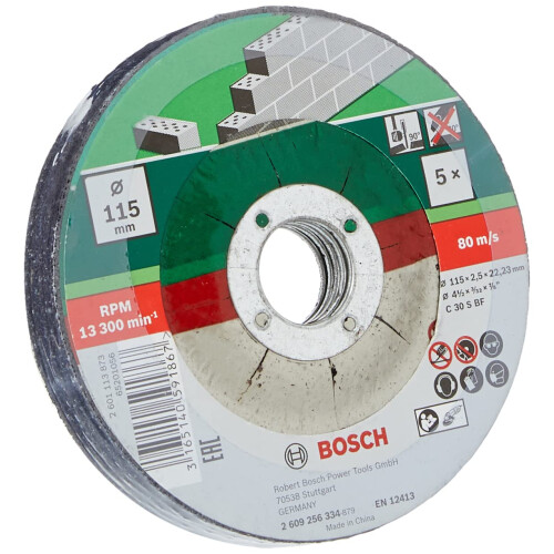 Bosch Bosch 2609256334 Cutting Disc Set with Depressed Center for Stone