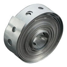 Heavy Duty Galvanised Steel Fixing Strap 10FT | 3/4 Inch Perforated Metal Band with Pre-Drilled Holes for Fence Brackets, Pipe Supports, Solar Panel