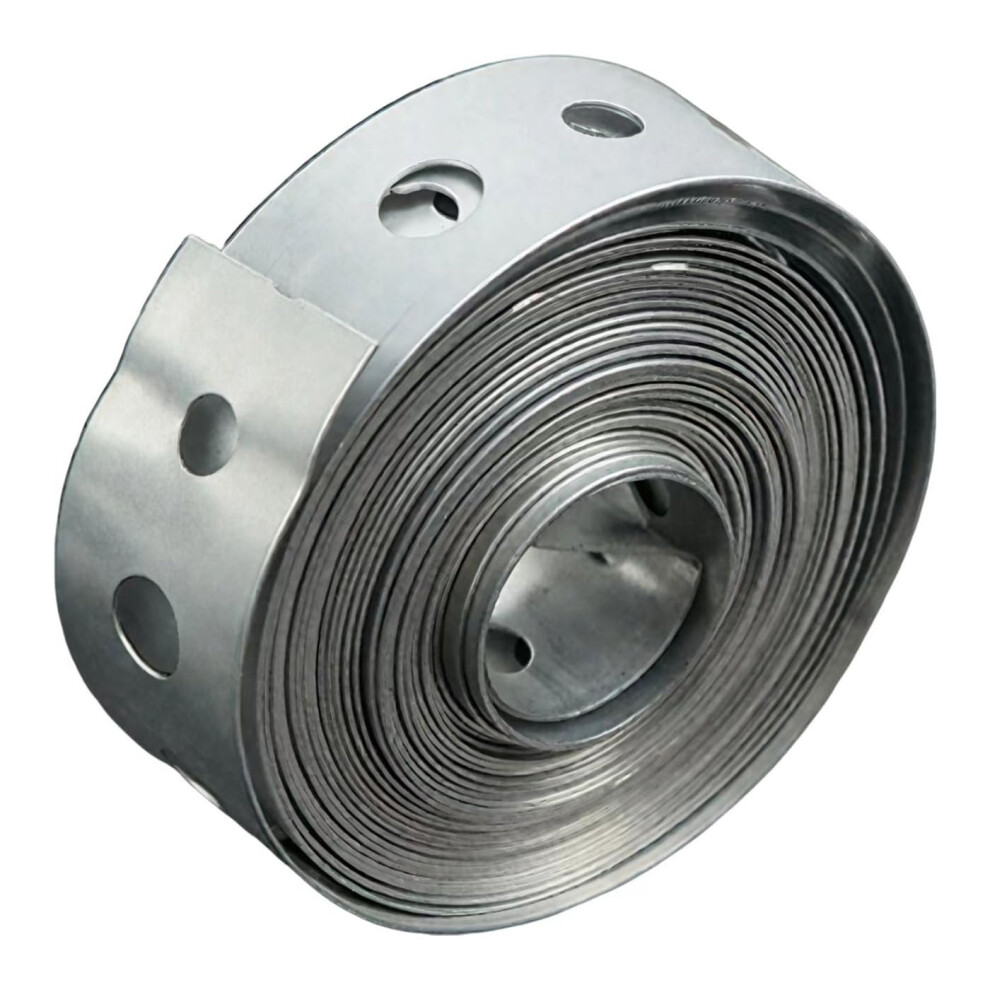 Photos - Other Office Equipment Heavy Duty Galvanised Steel Fixing Strap 10FT | 3/4 Inch Perforated Metal Band with Pre-Drilled Holes for Fence Brackets, Pi