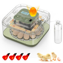 MYPIN 12-Egg Fully Automatic Incubator with Auto-Turning, Humidity &