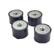 Rubbergiant Rubber mounts M8-40mm x 30mm Anti vibration rubber mount I Rubber Isolator Mounts Shock Absorber I Rubber bobbin Mounts (M8 Thread - 40mm