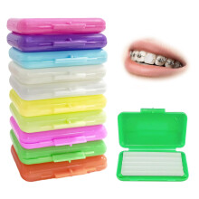 10 Boxes Dental Wax for Braces,Orthodontic Wax with Fruit Smell, Dental Oral Care, Silicone Orthodontic,Wearers Gum Protection (10 Scent)