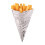 PACK 200 DISPOSABLE THICK PAPER - NEWSPAPER PRINT CHIP CONES - (CE230) 1