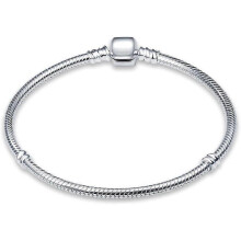 Snake Chain Bracelets for Charm 975 sterling silver Jewelry Bracelet Fits Any Charm Gift for Women Girl