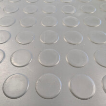 Grey Rubber Flooring Matting Roll - 3mm Thick - Non Slip Coin Pattern - Commercial Grade - Home/Garage/Shed/Office (1m x 2m)