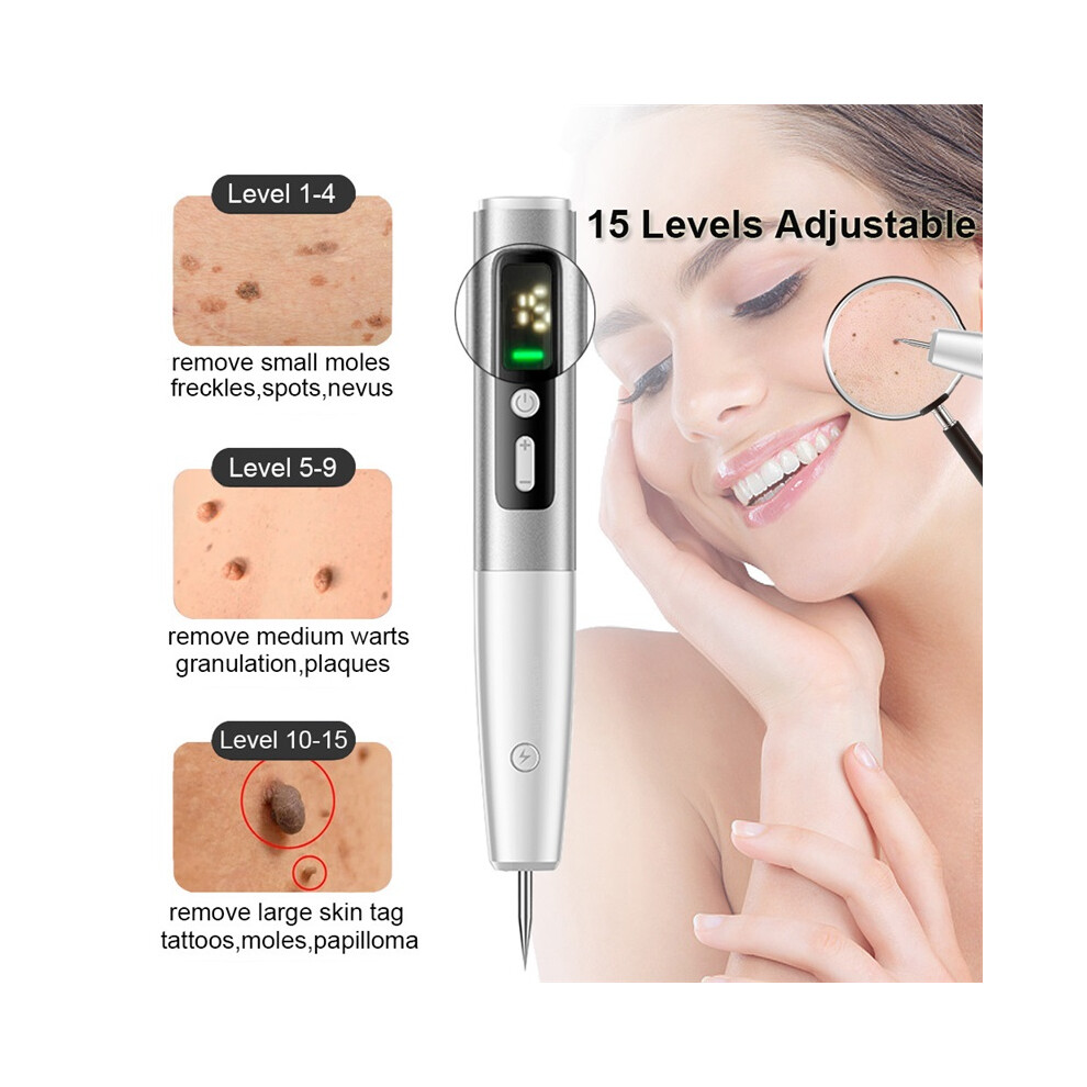 Stoyotu Gold/Dark/Black () Skin Tag Remover Laser Plasma Pen Spot Mole Wart Remover Pen Electric Tattoo Freckle Nevus Spots Skin Tag Removal