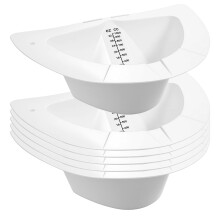 Specimen Collector Pan Graduated Urine Hats for Toilets Fits Over Toilets and Commodes 6 Pack 32oz/1000cc Vomit Stool Sample Collection Kit Reusable