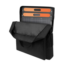 Folding Solar Panel Storage Bag, 600D Oxford Waterproof Solar Panel Bag with Shoulder Strap and Zipper, Easy to Carry Compatible with Jackery Solar S