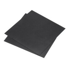 sourcing map Black ABS Plastic Sheet 8 x 8 x 0.04 Inch for Building Model, DIY Crafts, Panel, Pack of 2 Pcs
