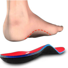 (Women 4 5 24cm, A red) Pcssole Orthotic Arch Support Shoe Inserts Insoles For Flat Feet Feet Pain Plantar Fasciitis Insoles For Men And Women