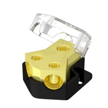 2-Wege Stromverteilungsblock 0/2/4 AWG Gauge in 4/8/10 Gauge Out Auto Audio Stereo Verstärker Verteilungsanschlussblock