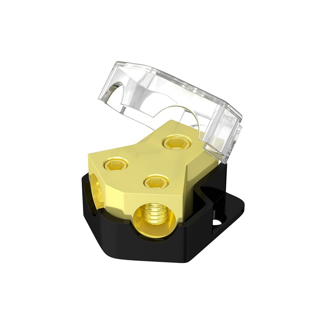 2 Way Power Distribution Block 0/2/4 Awg Gauge In 4/8/10 Gauge Out Car Audio Stereo Amp Distribution Connecting Block 6032536590650