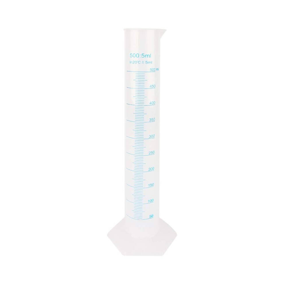 Measuring Cylinder - 500Ml Measuring Cylinder Plastic Graduated Laboratory Trial 9010611791083