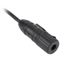 Headset PTT-Adapter PTT-Adapter Kunststoff 3,5 mm Schnittstelle Gürtelclip Schwarz Einfacher Anschluss Kabel für TAC-Serie