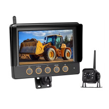 Cámara de Respaldo Inalámbrica para Remolque de Camión RV, Sistema de Monitor de 7" 720P HD con Antena, Impermeable IP68, Visión Nocturna IR
