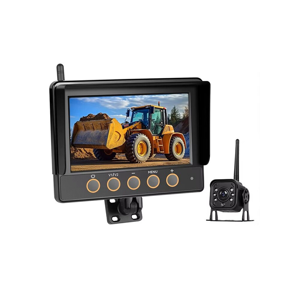 Wireless Backup Camera For Rv Truck Trailer, 7" 720P Hd Monitor System With Antenna, Ip68 Waterproof, Ir Night Vision 6033652611991