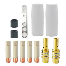 MB-15Ak 14Ak Mig Coating Bescherming 0.8mm Contactpunt Keramische Mondstuk Anti-Aanbak Las Slak Europese Lasaccessoires