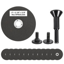 2 Inch Die Grinder Cut Off Wheel,15 Pack 2" Metal Cutting Discs 3/8in Hole with Metal Arbor 1/4in Shank