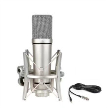 1 Set Ondenser Microphone for Live Recording, Karaoke Microphone, Internet Celebrity Equipment, Complete with Sound Card