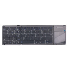 Clavier Pliable avec Pavé Tactile, Clavier de Jeu Sans Fil Portable de Poche, Clavier de Ultra-Mince B