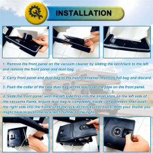 Dust Bags with Motor Filters for InterVac Y10 CS6 CS8 CS8HW Vacuum Cleaner Parts Replacement Dust Collection Bag 6+2